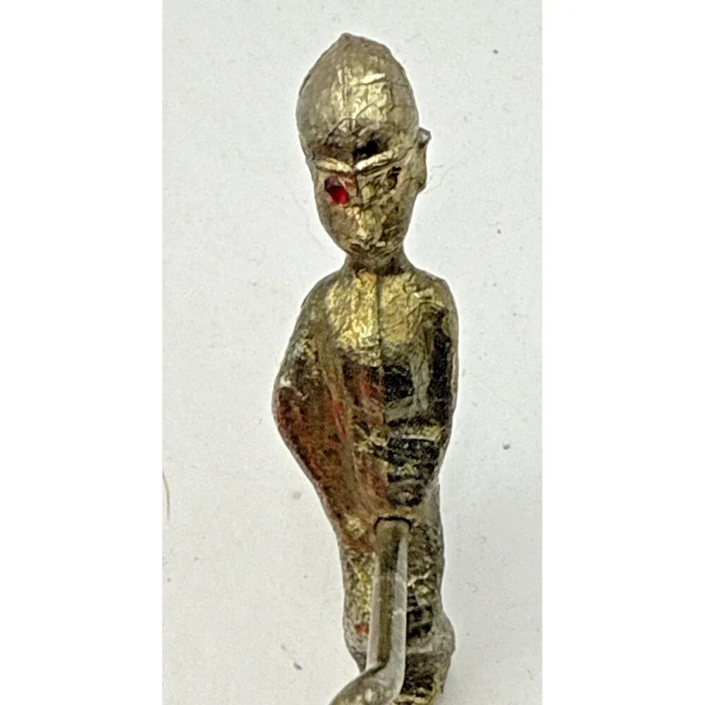 VINTAGE Phalic Alien Corkscrew Wine Bottl Opener Red Eye Metal 3